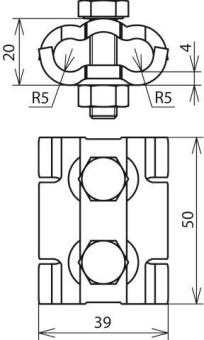 DEHN Parallelverbinder f. Rundlt. 305000 