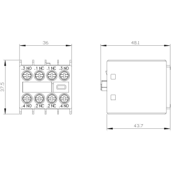 Siemens 3RH29111FA22 Hilfsschalterblock 