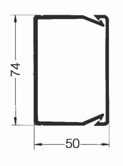 OBO NUDIN 5075 sgr Verdrahtungskanal NU 