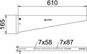 OBO AS 55 61 FT Stielausleger f.IS 