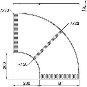 OBO MKRB 90 15 150FT Bogen 90° 