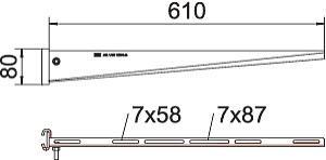 OBO AS 15 61 FT Stielausleger f.IS 