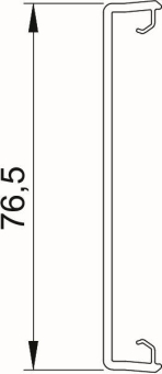 OBO GK-OTGLGR Oberteil glatt 80x2000mm 