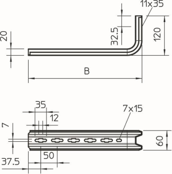 OBO TPSA 345 FT TP-Stiel/ Wand 