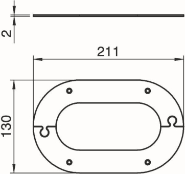 OBO WAG70140O Deckenabschlussblende 