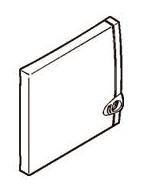 Legrand 001328 Kunststofftür Signalweiß 