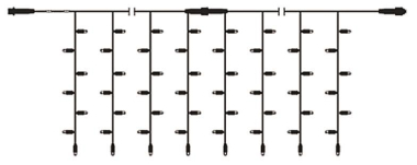 S&H LED-DrapeLite 200 2x1m 230V 7W 59386 