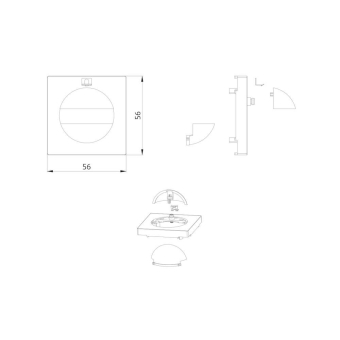 BEG Zentralplatte Indoor180 55x55  39241 