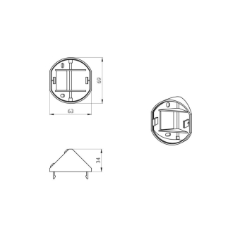 BEG Luxomat Ecksockel              92014 