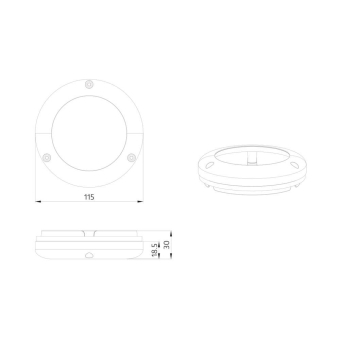 BEG Ersatzring f.Aufputzdose PD4   92581 
