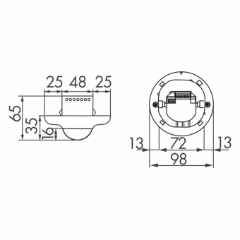 BEG Präsenzmelder PD2-M-1C-UP      92555 