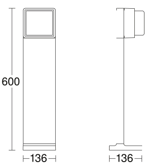 STEIN Pollerleuchte Cube GL85 C   078652 