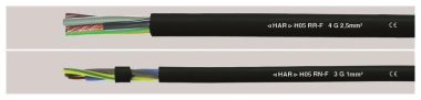 HELU H05RN-F 2x1,0 schwarz         36002 