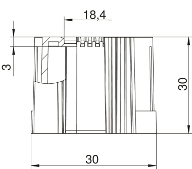 OBO 129 TB M25 SW Rohrendtülle teilbar 