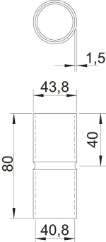 OBO SV40W G Stapa Steckmuffe o.Gewinde 