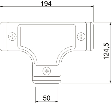 OBO SKT50W ALU Kontroll-T-Stück 