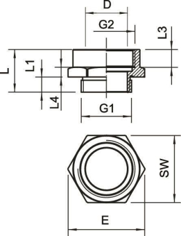OBO 165 ADA PG16-M25 Adapter PG-M 