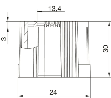 OBO 129 TB M20 LGR Rohrendtülle teilbar 