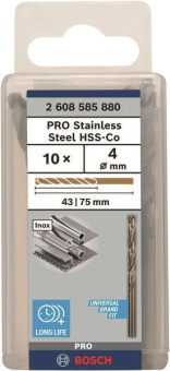 Bosch 10Metallbohrer HSS-Co   2608585880 