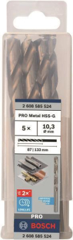 Bosch 5Metallbohrer HSS-G DIN 2608585524 
