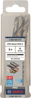 Bosch 5Metallbohrer HSS-G DIN 2608595075 