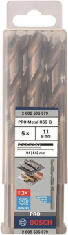 Bosch 5Metallbohrer HSS-G DIN 2608595079 
