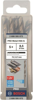 Bosch 5Metallbohrer HSS-G DIN 2608595073 