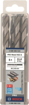 Bosch 5Metallbohrer HSS-G DIN 2608585533 