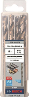 Bosch 5Metallbohrer HSS-G DIN 2608595338 