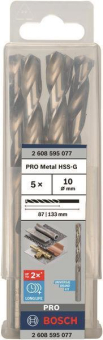Bosch 5Metallbohrer HSS-G DIN 2608595077 