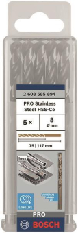 Bosch 5Metallbohrer HSS-Co    2608585894 