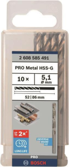 Bosch 10Metallbohrer HSS-G    2608585491 