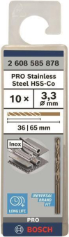 Bosch 10Metallbohrer HSS-Co   2608585878 