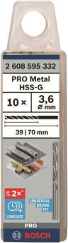 Bosch 10Metallbohrer HSS-G    2608595332 