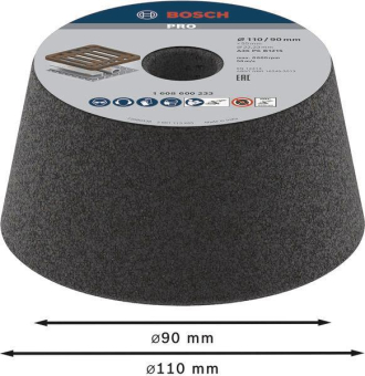 Bosch Schleiftopf konisch     1608600233 