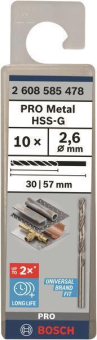 Bosch 10Metallbohrer HSS-G    2608585478 