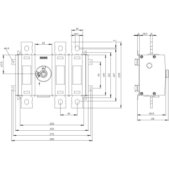 Siemens 3KD44300QE200 Lasttrennschalter 