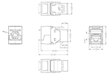 EFB Cat.6 RJ45 Keystone          E-20072 