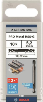 Bosch 10Doppelendbohrer HSS-G 2608597596 
