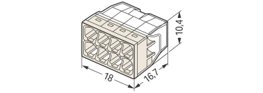 WAGO 2273-208 COMPACT-Verbindungsdosen- 