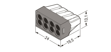 WAGO 773-108 Verbindungsdosenklemme,für 