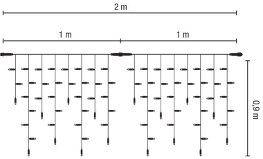 S&H LED-Ice Lite 120 2x0,9m 36V    58650 