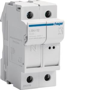 Hager Sicherungselement 1P+N 25A  LSN412 
