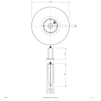 EVN Kugelleuchte Granitoptik 30cm GK3018 