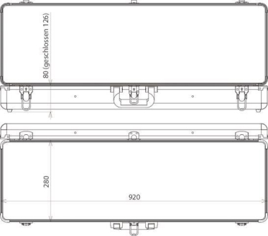DEHN Kunststoffkoffer leer  KKL 92 28 12 