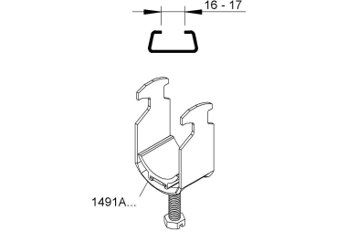 Kleinhuis Bügelschelle 30-34mm   1491A34 