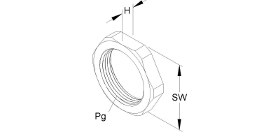 Kleinhuis Sechskantmutter Pg13,5 1420/13 