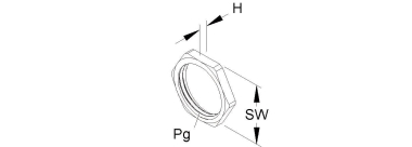 Kleinhuis Sechskantmutter Pg9     420/09 