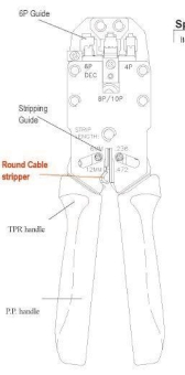 Crimpzange für Modularstecker   E-MUC410 