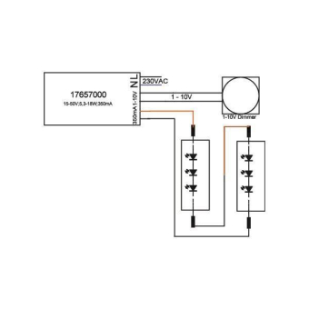 BRUM LED-Konverter 350mA 18W    17657000 